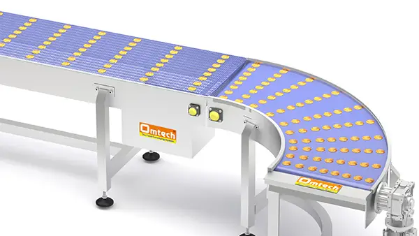radius modular conveyor belt