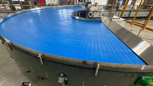radius modular conveyor belt